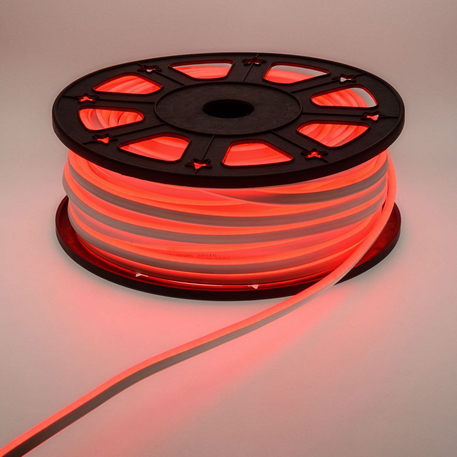 Beidseitig leuchtender LED Neon Lichtschlauch 50 m, rot